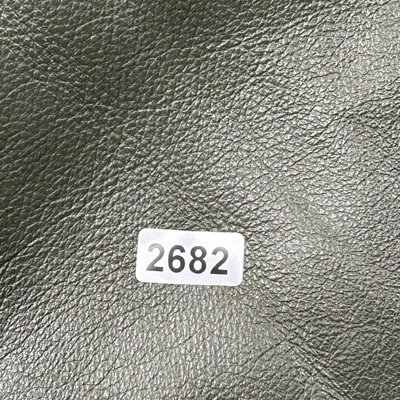 Pendleton Jacket Womens 2X Leather Merino Wool Full Zip Coat Sweater Army Green - Picture 11 of 11